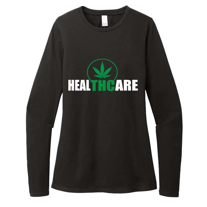 Health Care THC Weed Womens CVC Long Sleeve Shirt