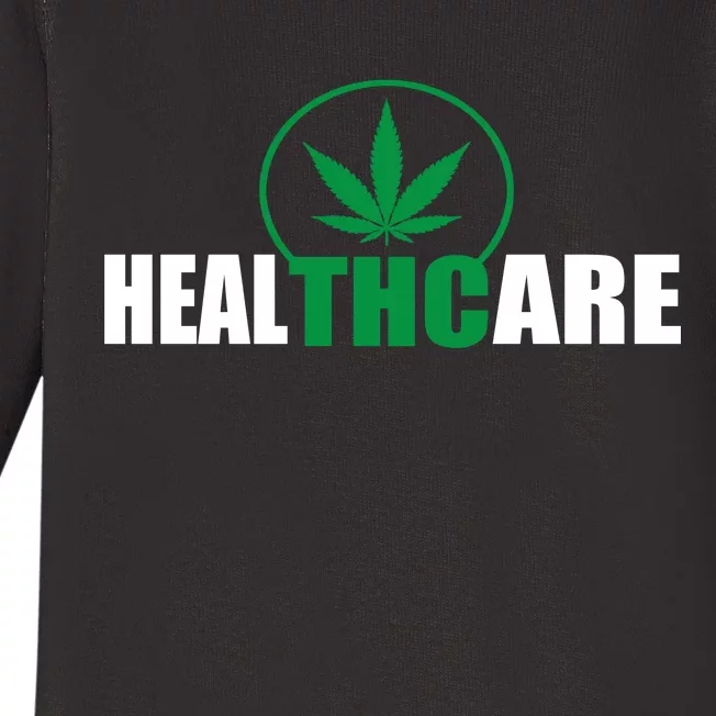 Health Care THC Weed Baby Long Sleeve Bodysuit