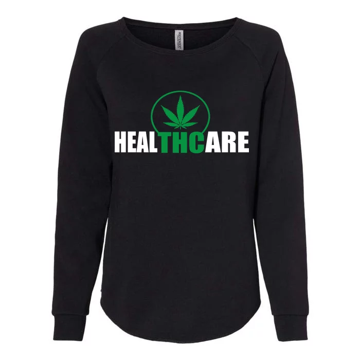 Health Care THC Weed Womens California Wash Sweatshirt