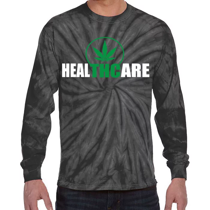 Health Care THC Weed Tie-Dye Long Sleeve Shirt