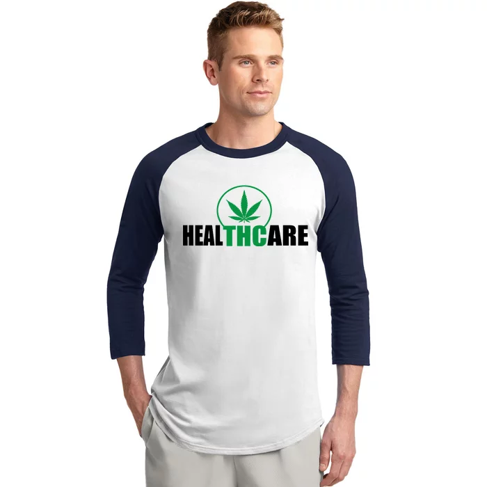 Health Care THC Weed Baseball Sleeve Shirt