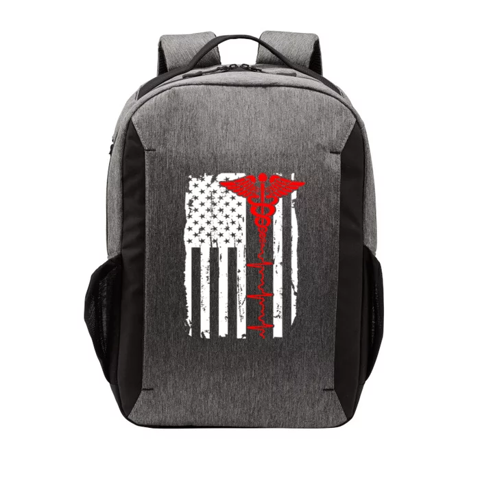 Healthcare Front line US Flag Vector Backpack