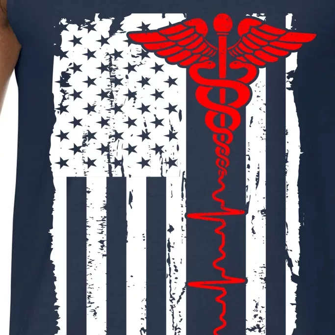 Healthcare Front line US Flag Comfort Colors® Tank Top