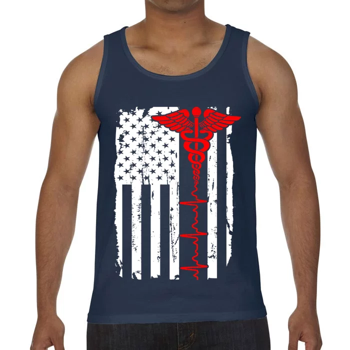 Healthcare Front line US Flag Comfort Colors® Tank Top