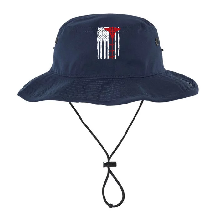 Healthcare Front line US Flag Legacy Cool Fit Booney Bucket Hat