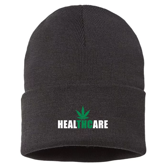 Healthcare Medical Marijuana Weed Sustainable Knit Beanie