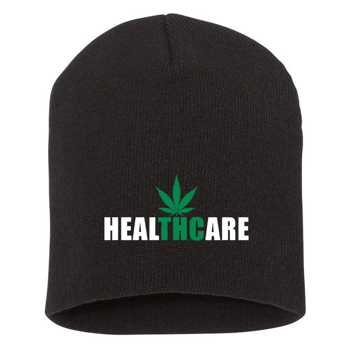 Healthcare Medical Marijuana Weed Short Acrylic Beanie