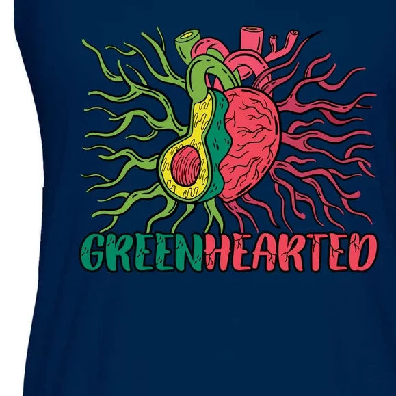 Heart And Avocado Ladies Essential Flowy Tank