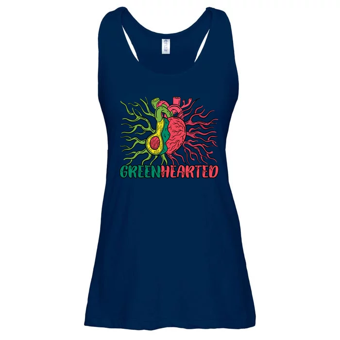 Heart And Avocado Ladies Essential Flowy Tank