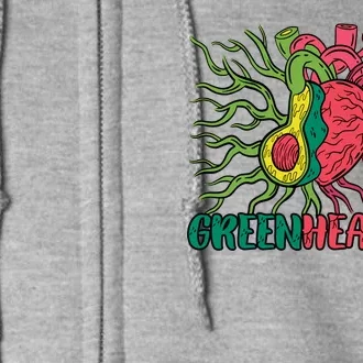 Heart And Avocado Full Zip Hoodie