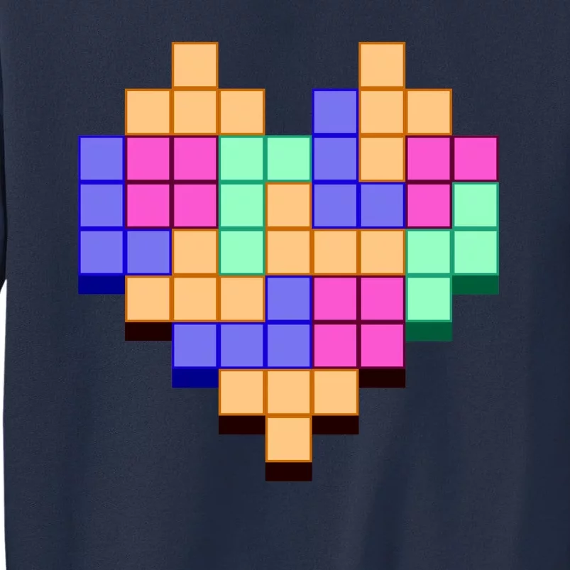 Heart Block Game Valentine's Day Gamer Love Sweatshirt