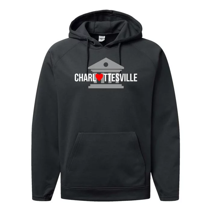 Heart Charlottesville Performance Fleece Hoodie