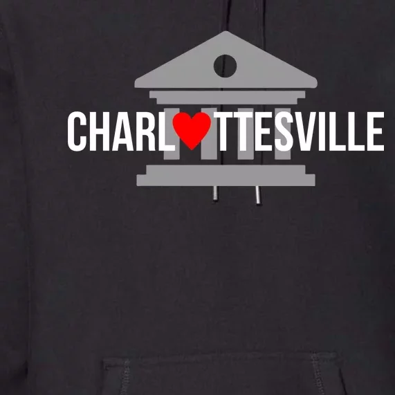 Heart Charlottesville Premium Hoodie