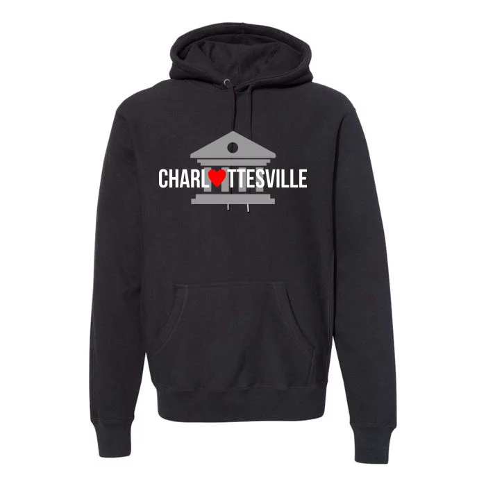 Heart Charlottesville Premium Hoodie