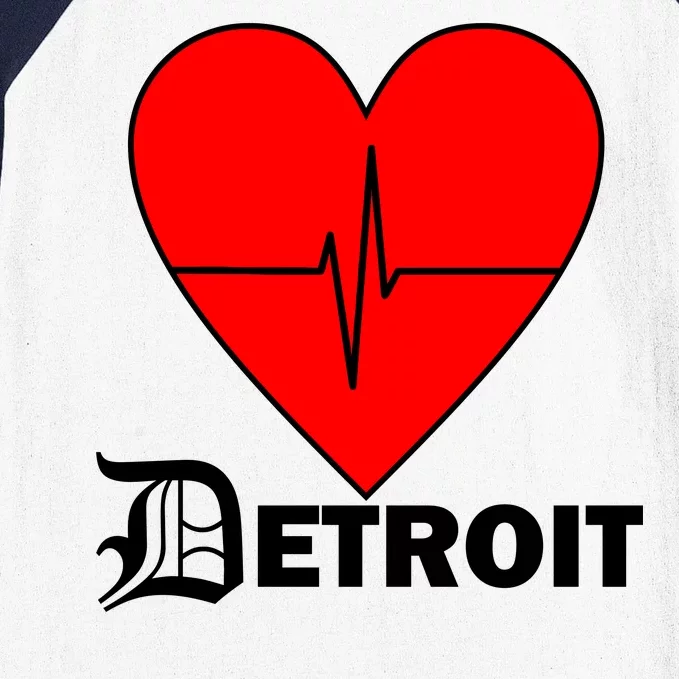 Heart Detroit Pulse Baseball Sleeve Shirt