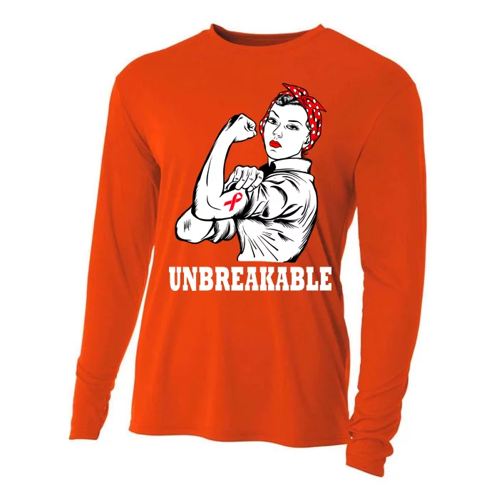 Heart Diseases Unbreakable We Can Do It Cooling Performance Long Sleeve Crew