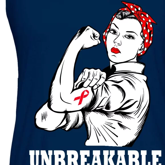 Heart Diseases Unbreakable We Can Do It Ladies Essential Flowy Tank