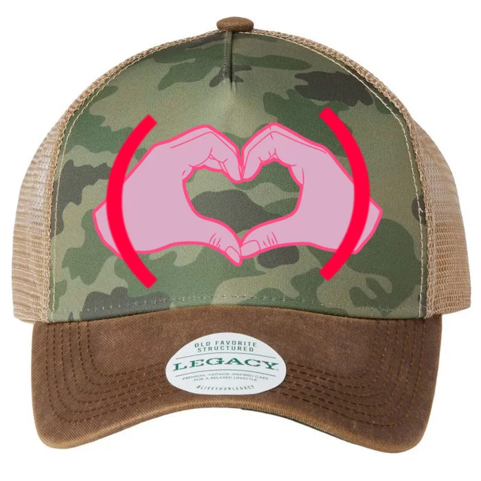 Heart Hands Sign Love Tribute Legacy Tie Dye Trucker Hat