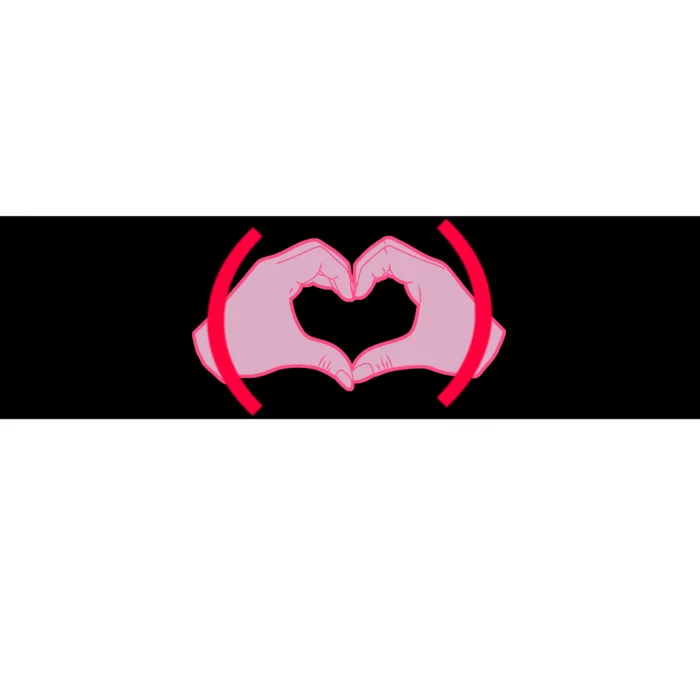 Heart Hands Sign Love Tribute Bumper Sticker