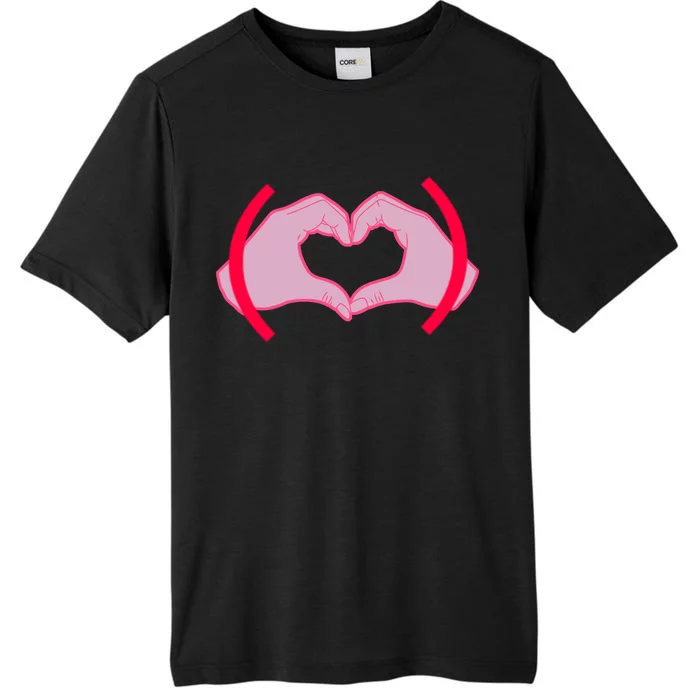 Heart Hands Sign Love Tribute ChromaSoft Performance T-Shirt