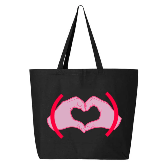 Heart Hands Sign Love Tribute 25L Jumbo Tote