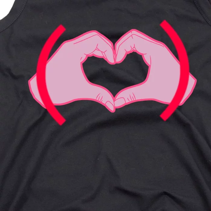 Heart Hands Sign Love Tribute Tank Top