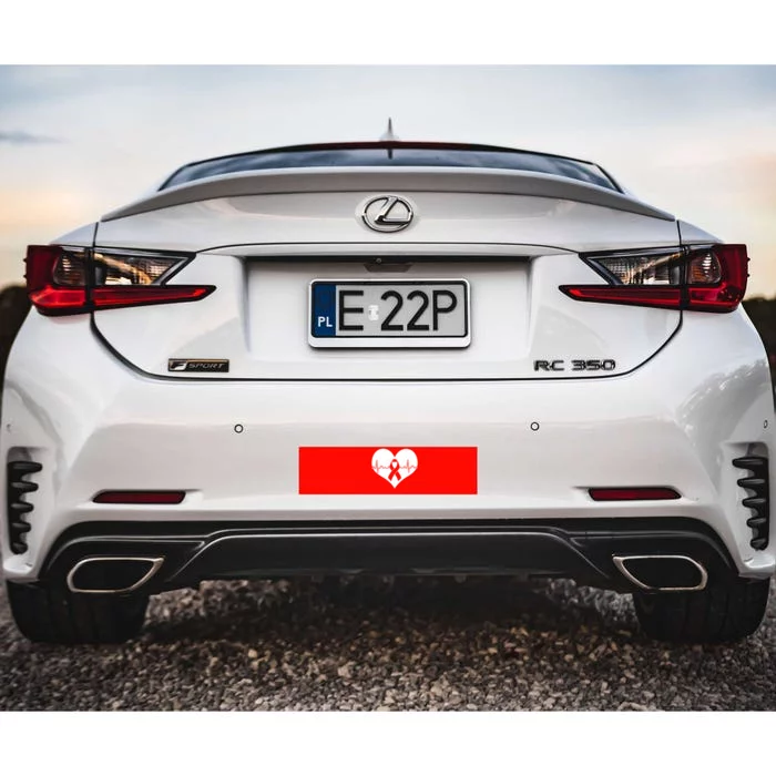 Heart Health Awareness Heartbeat Bumper Sticker