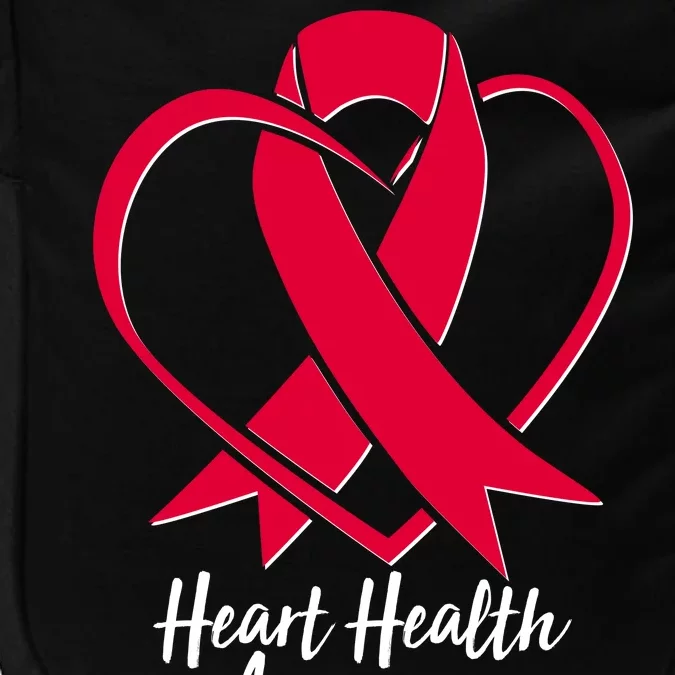 Heart Health Awareness Ribbon Impact Tech Backpack