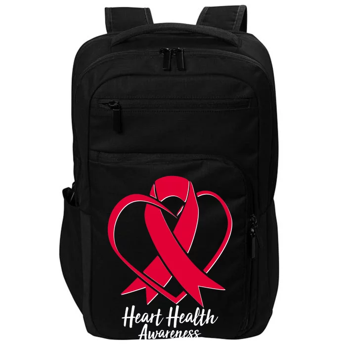 Heart Health Awareness Ribbon Impact Tech Backpack