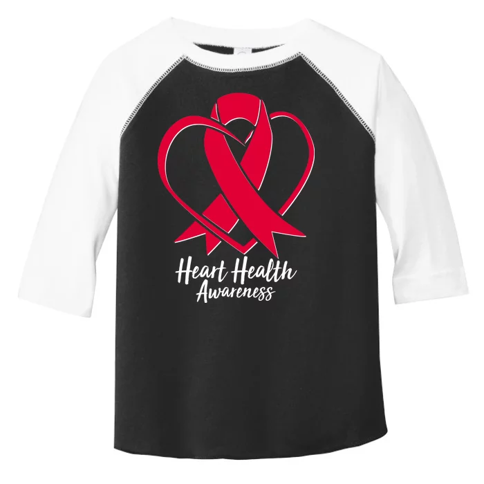 Heart Health Awareness Ribbon Toddler Fine Jersey T-Shirt