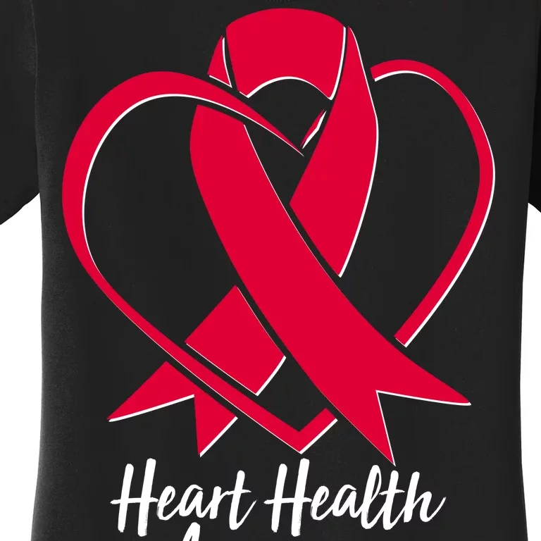 Heart Health Awareness Ribbon Women's T-Shirt