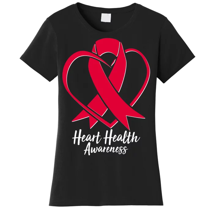 Heart Health Awareness Ribbon Women's T-Shirt