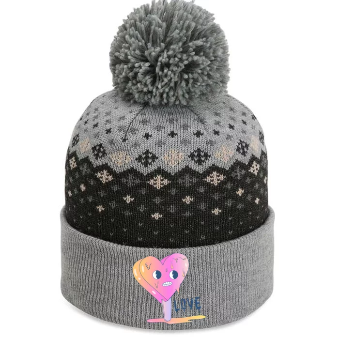 Heart Melting Popsicle Love The Baniff Cuffed Pom Beanie