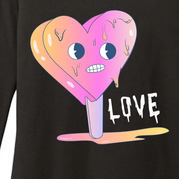 Heart Melting Popsicle Love Womens CVC Long Sleeve Shirt