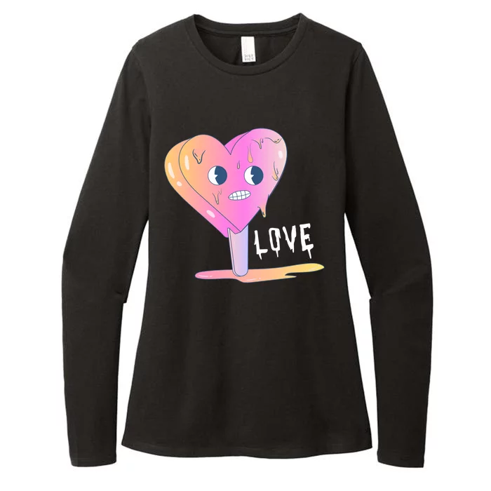 Heart Melting Popsicle Love Womens CVC Long Sleeve Shirt