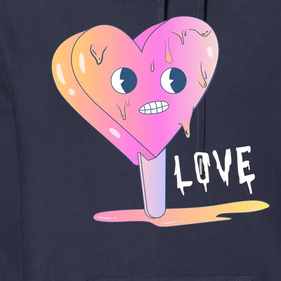 Heart Melting Popsicle Love Premium Hoodie