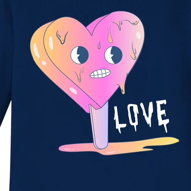 Heart Melting Popsicle Love Baby Long Sleeve Bodysuit