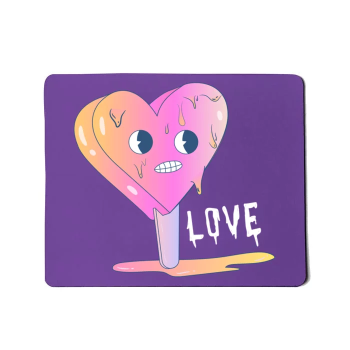 Heart Melting Popsicle Love Mousepad