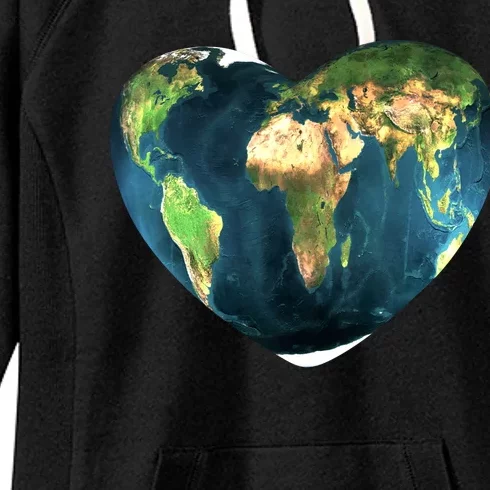 Heart Of The World Love Earth Women's Fleece Hoodie