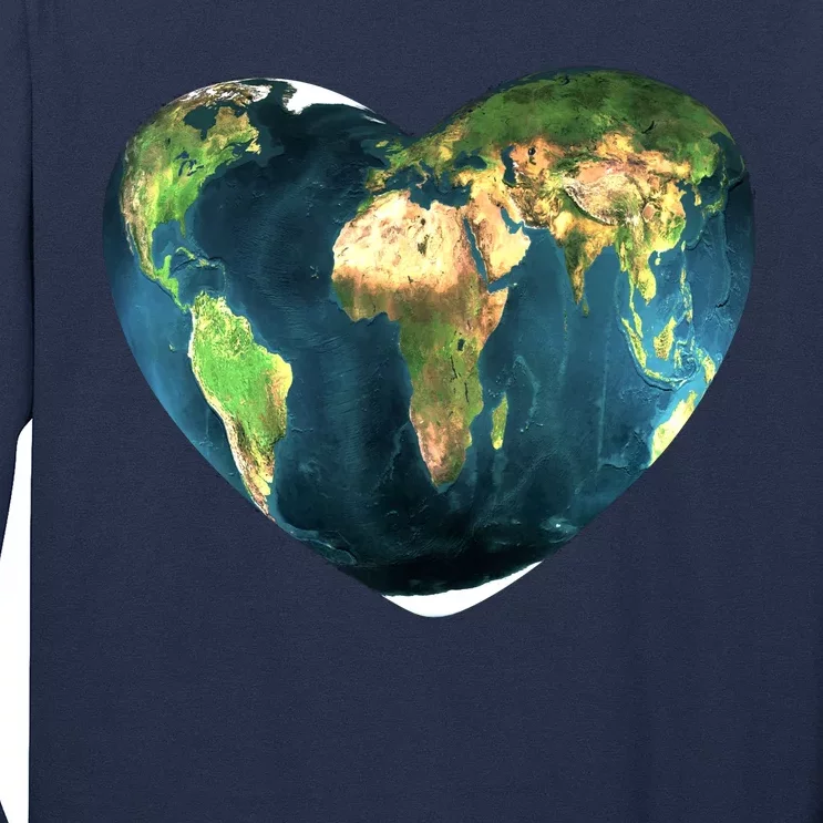 Heart Of The World Love Earth Long Sleeve Shirt