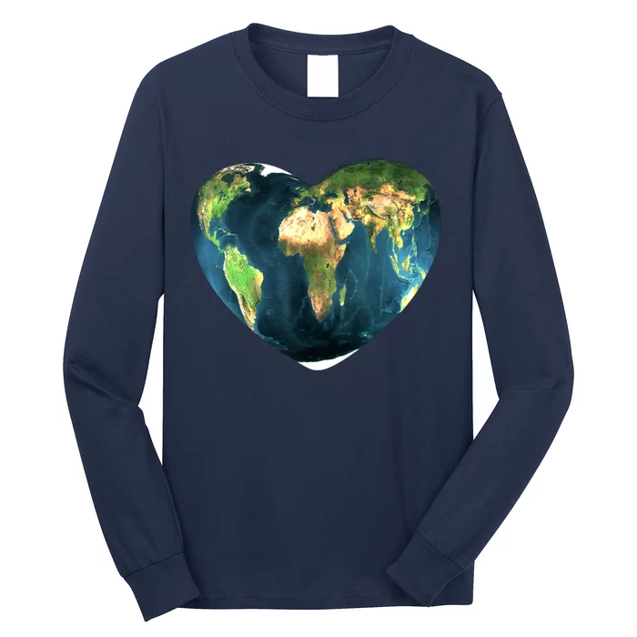 Heart Of The World Love Earth Long Sleeve Shirt