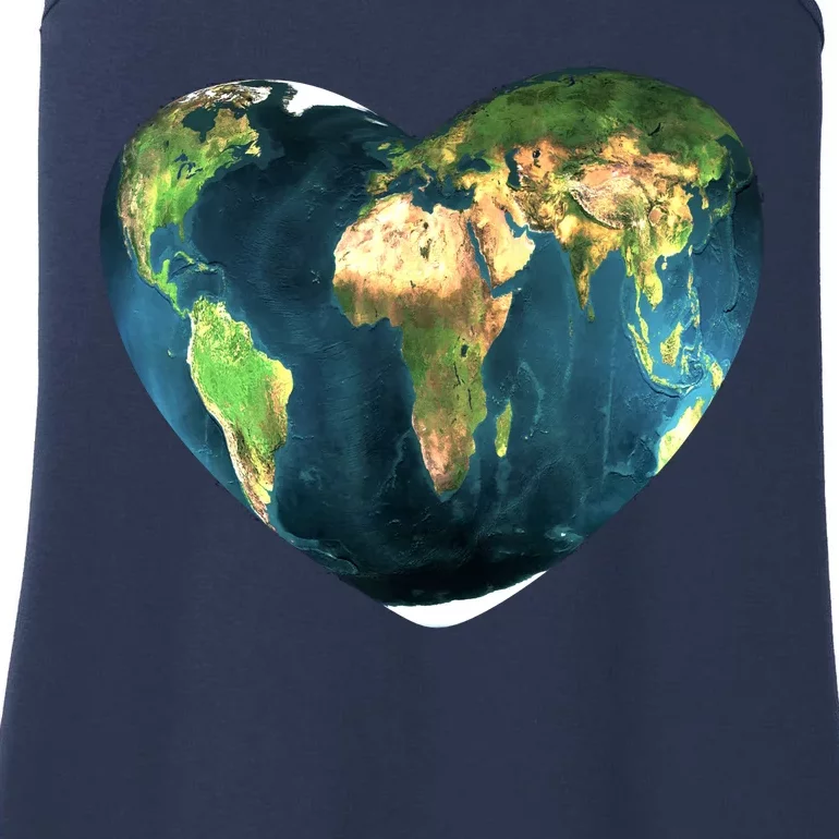 Heart Of The World Love Earth Ladies Essential Tank