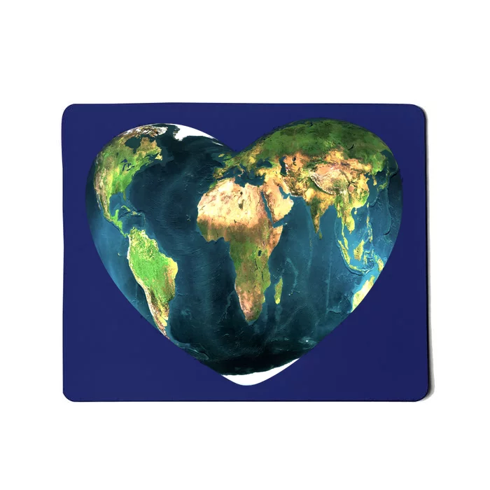 Heart Of The World Love Earth Mousepad