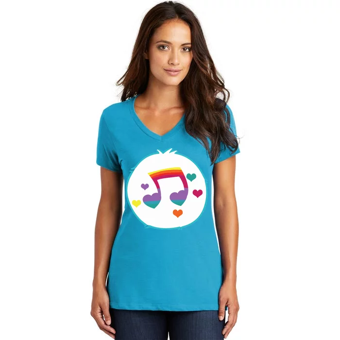 Heart Song Bear Halloween Costume Women's V-Neck T-Shirt