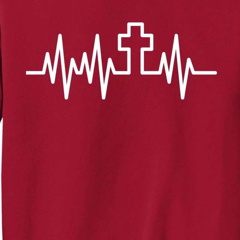 Heartbeat Cross Tall Sweatshirt