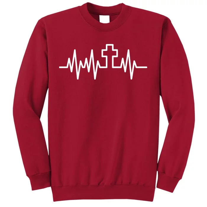 Heartbeat Cross Tall Sweatshirt