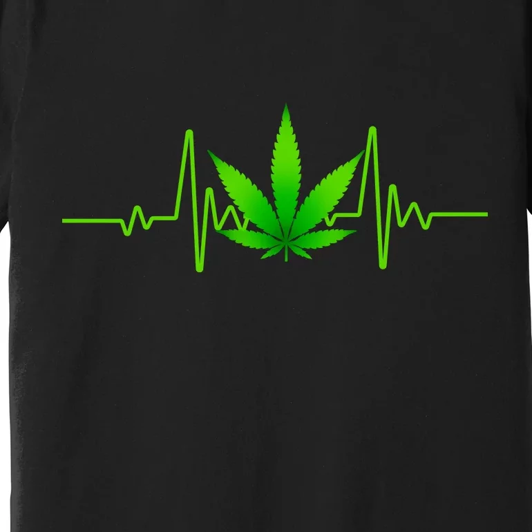 Heartbeat Weed Pulse Premium T-Shirt