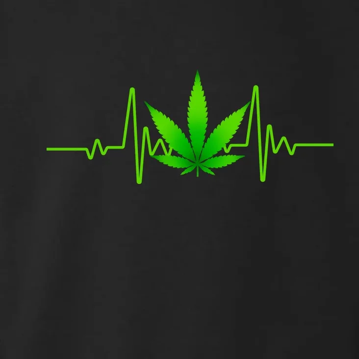 Heartbeat Weed Pulse Toddler Hoodie