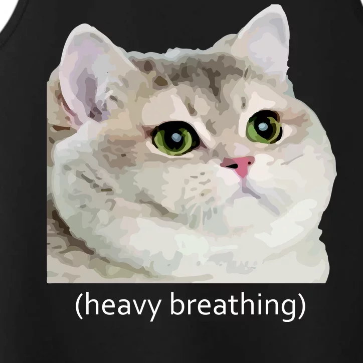 Heavy Breathing Cat Performance Tank