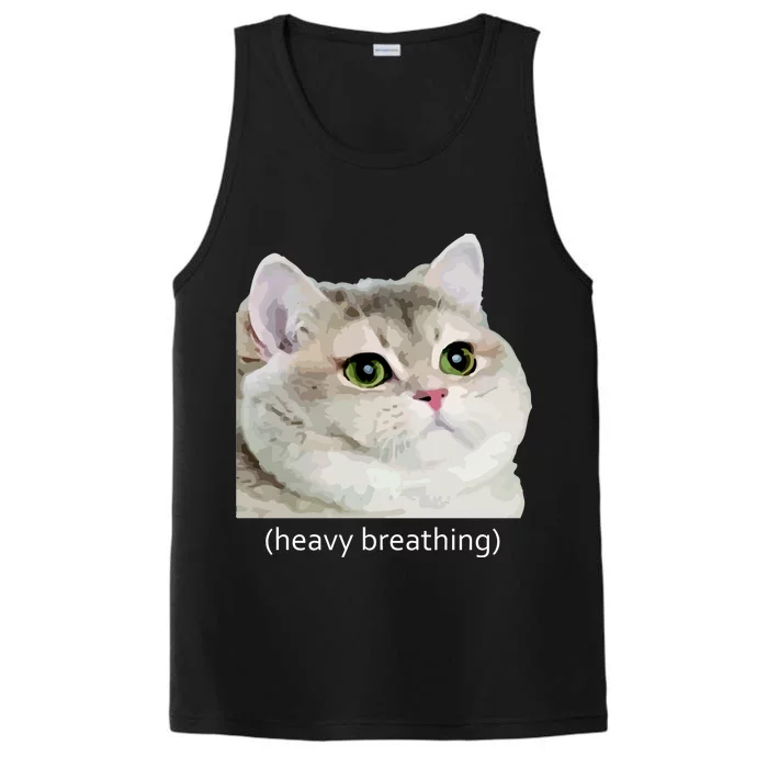 Heavy Breathing Cat Performance Tank